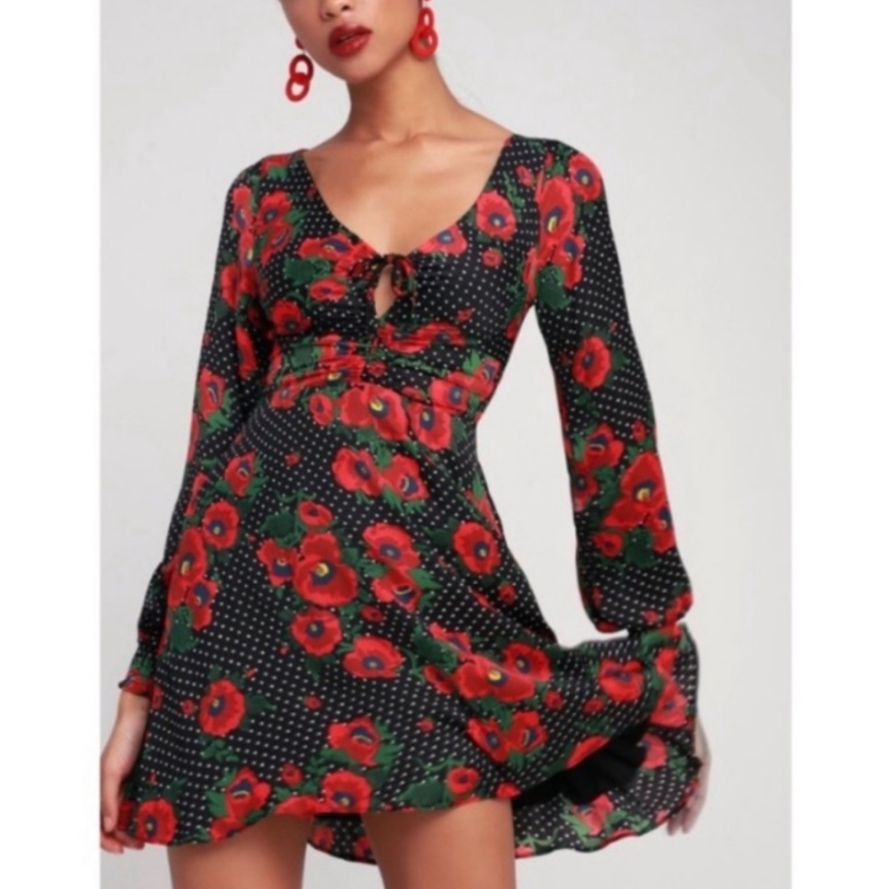 Free People Morning Light Floral Dress 12 NWT - Picture 8 of 8